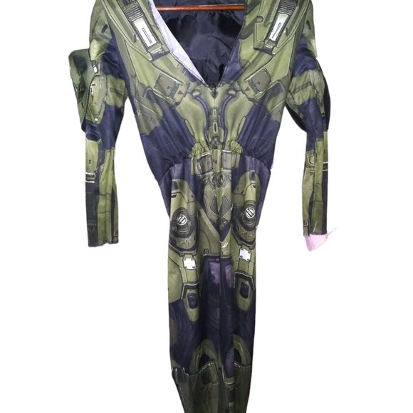 Halo Master Chief Muscle Suit Halloween Costume Boys - Picture 2 of 12